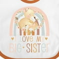 thumbnail image 4 of Inktastic Newborn Infant Baby Girls I Love My Big Sister Boys or Girls Baby Bib, 4 of 4