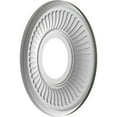 thumbnail image 4 of Ekena Millwork 10"OD x 3 1/2"ID x 3/4"P Berkshire Thermoformed PVC Ceiling Medallion (Fits Canopies up to 4 1/2"), UltraCover Satin Hunt Club Green, 4 of 5