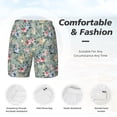 thumbnail image 5 of Lsque Mens Swim Trunks Rose Flowers Pattern - Bathing Suit Compression Liner - Beach Swim Shorts Swimwear - (S-3XL) - Stretch Quick Dry -Medium, 5 of 9