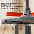 thumbnail image 3 of Spin Mop and Bucket Set with Separate Dirty Clean Water,360° Self Cleaning System Widened Foldable Handle,2 Replaceable Pads,Square Mops for Floor Tile Marble Wall, 3 of 4