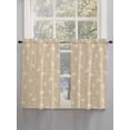 thumbnail image 5 of Beige Floral Living Room Curtains 2 Panel, Vintage Spring Botanical Flowers Cafe Window Treatment, Farmhouse Bedroom Bathroom Kitchen Curtains Drapes 104"x45", 5 of 6