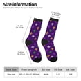 thumbnail image 5 of Yiaed Purple Mardi Gras Print Great elasticity Crew Socks Sports socks for Men and Women, 5 of 5