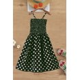 thumbnail image 5 of HAPPY BAY Women's Summer Boho Beach Halter Smocked Mini Flowy Dress Tube Top Strapless Dresses for Women One Size Polka Dots, Black, 5 of 5