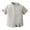 Khaki, variant on XBASW Toddler Kids Boys Cotton Henley Shirt Button down Dress Shirt Solid Color T Shirt Short-Sleeved Casual Stand Collar Tops for Summer 3M-8T