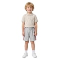 thumbnail image 2 of Actgleam Boys 3-Pack Athletic Shorts Kids Striped Active Running Shorts with Elastic Waist,Size 6-13Y, 2 of 6