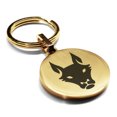 thumbnail image 1 of Stainless Steel Year of the Dog Zodiac Round Medallion Keychain Circle Ring, 1 of 2