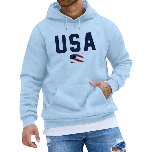 Hooded Sports Tracksuit Unisex Running Outfits Long Sleeve Pullover Hoodies SweatshirtM