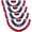 4PCS, variant on American Pleated Fan Flag,3 X6 Ft Patriotic Bunting,American US Large Size Half Fan Banner,American Flag Banner for Memorial Day The 4th of July and Labour Day