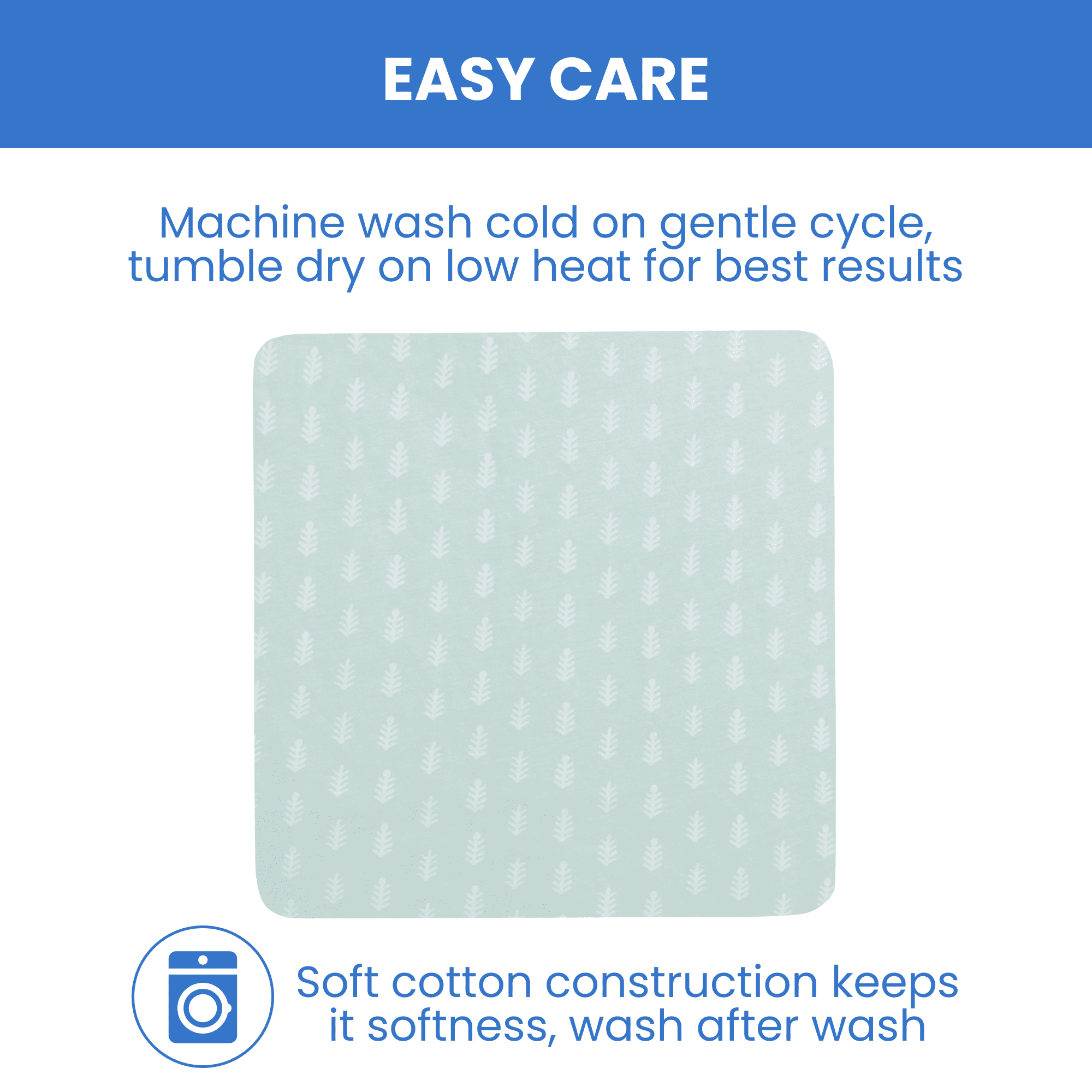 Delta Children 100% Organic Jersey Cotton Baby Receiving Blankets for Girls and Boys – 30x40 Inches - GOTS Certified (Pack of 2), Neutral Boho