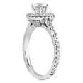thumbnail image 2 of Pompeii 1ct Halo Diamond Engagement Ring 14K White Gold Round Brilliant Cut (G/H,I2), 2 of 2