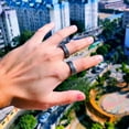 thumbnail image 4 of Norse Ring The Elder Futhark Ring Cool Vintage Jewelry Viking Nordic Ring (12), 4 of 6