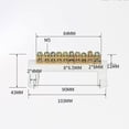 thumbnail image 5 of 4Pcs 10 Positions Ground Wire High Bridge Design Terminal Block Connector Bar, 5 of 8