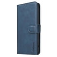 thumbnail image 2 of Case For iPhone 13 / 14【RFID Blocking】with Multi-Card Holder Bills Slot, Calfskin-Texture Vegan Leather Magnetic Wallet Case,Blue,For iPhone 13 / 14, 2 of 10