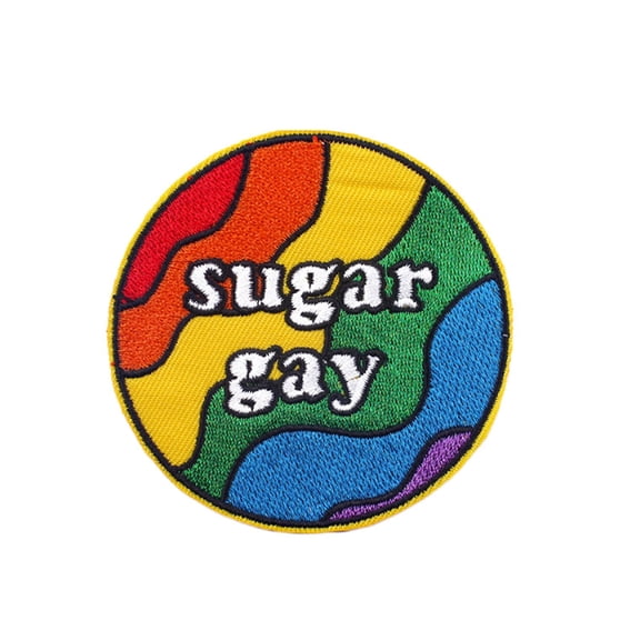 Ysmzzmsy 1 PCS Rainbow Iron On or Sew On Embroidered Homosexuality Patch