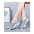 thumbnail image 5 of Women’s Closed-Toe Slip-On Mules – Breathable Flyknit Casual Shoes with Soft Lightweight Comfort Sole, 5 of 9