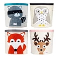 thumbnail image 1 of 3 Sprouts Bac de Rangement en Toile Paniers à Jouets, Raton Laveur, Hibou, Renard et Cerf, 1 of 9