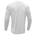thumbnail image 6 of VgaVtl White Long Sleeve Shirts Men Fall Winter T Shirts for Men Button Casual Workout Henley Solid Color Loose Shirts,4XL, 6 of 6