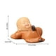 thumbnail image 3 of Figura de resina Zen Monk • Marrón • Adorno de escritorio • Decoración para el hogar y la oficina • Don de meditación y atención plena, 3 of 7
