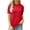 Red, variant on Pink S WIZUTIZ Short Sleeve Shirts for Women up to 50% Off Casual Plain Retro Fluffy Tops Solid Oversize Short Sleeve Tshirts Plus Crew Neck Shirts Tunics Trendy Tee Athletic Ladies Tshirt T-shirt