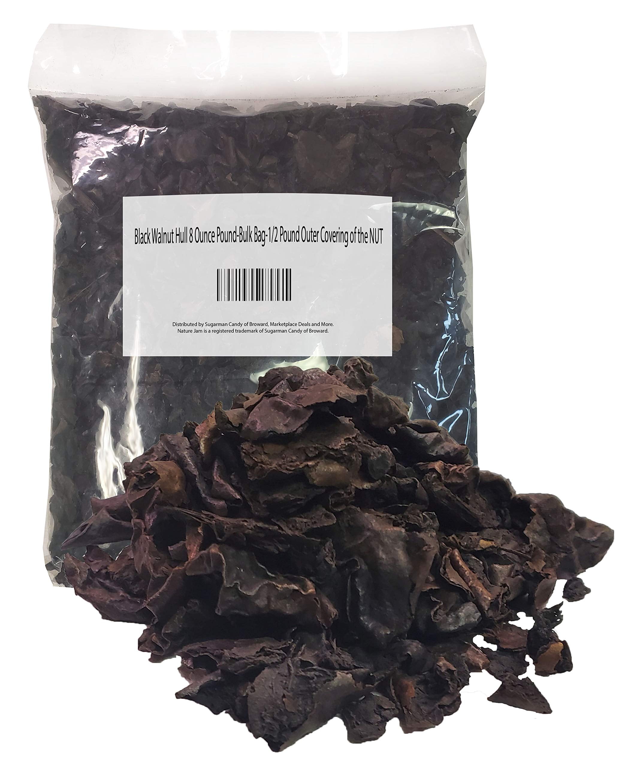 Black Walnut Hull 8 Ounce PoundBulk Bag1/2 Pound Outer Covering of