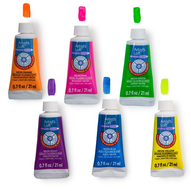 MICHAELS Bulk 8 Pack Level 1 Neon Acrylic Paints by Artist's Loft®
