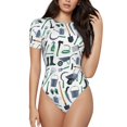 thumbnail image 2 of Picia Modern Industry Womens One Piece Swimsuits Modest Tummy Control Bathing Suits Lace Up Slimming Swim Suit-Medium, 2 of 9