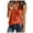 Orange, variant on Hauaitttt Womens Fashion V Neck Shirts Sleeveless Solid Knit Loose Fitting Tee Tops Womens Long Sleeve Athletic Shirt Womens Tee Shirts Loose Fit Women Shirts Size Medium Layering Tee Long Sleeve
