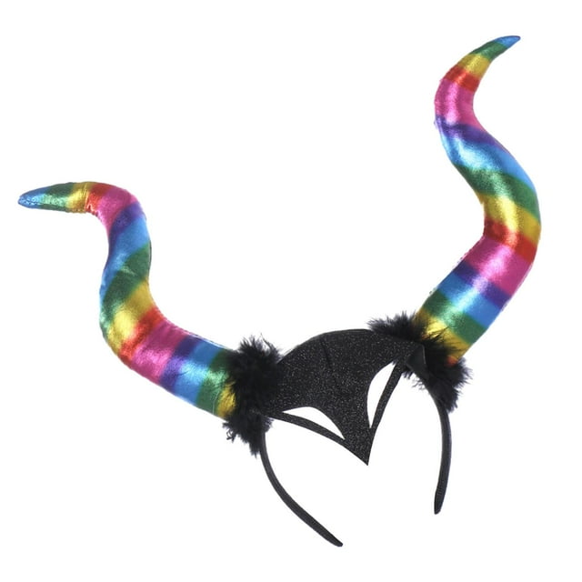 Bandeau de Cheveux Halloween Costume de Jeu de Rôle Amusant pour Femmes Bandeau Coloré Devil