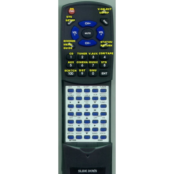 Replacement Remote for DENON 3991105008, RT3991105008, RC1075 DENON, , DHT588BA, AVR688, AVR2308CI , AVR2308CI, AVR1708, AVR1708 , AVR1708, AVR588, A