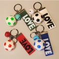 thumbnail image 4 of BESTOYARD Football Keychains For Boys 5Pcs Elegant Black And Red Car And Bag Charm for Fan Gear, 4 of 5