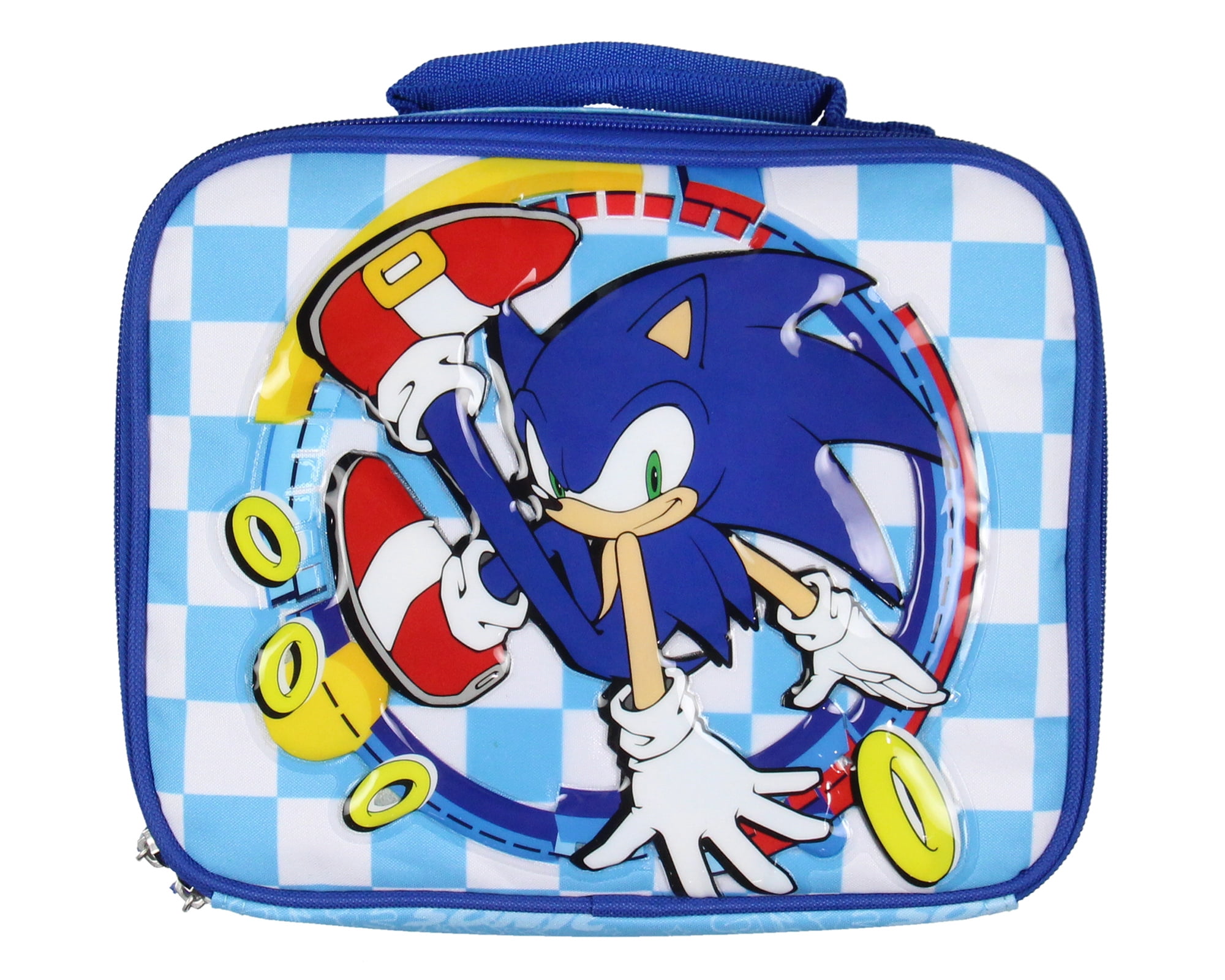 Sonic The Hedgehog Lunch Box Kickin' It Insulated Kids Lunch Bag Tote For Hot And Cold Food, Drinks, And Snacks 10"