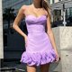 thumbnail image 3 of Vestido túnica sexy con dobladillo floral Estilo vintage Mujeres Slim Fit Ropa de fiesta de cóctel FLhrweasw Nuevo, 3 of 9