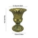 thumbnail image 3 of Jarrón de hierro para decoración del hogar - 12,5x16x10cm - Bronce, blanco, plata, gris - Centro de mesa para bodas y eventos, 3 of 6