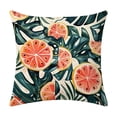 thumbnail image 2 of 17.7 Inch Summer Waterproof Outdoor Throw Pillow Cover, UV Fade Resistant Decorative Patio Seat Cushion Case, Weatherproof Pillowcase for Courtyard, Balcony, Garden, Porch & Home Furniture Decor, I, 2 of 7