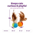 thumbnail image 3 of SmartyKat Flutter Balls Set of 2 Plush Catnip Ball Cat Toys, 3 of 9