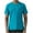 Blue, variant on ohmzyzo Men's Short Sleeve T-Shirts Quick Dry Moisture Wicking Athletic Tee Tops Breathable Solid Color Tees Gym Sports Shirts for Big & Tall Dark Gray L