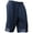Navy, variant on Ma Croix Mens Heavy Mesh Shorts with Zipper Pockets Basketball Elastic Gym Athletic Sportwear