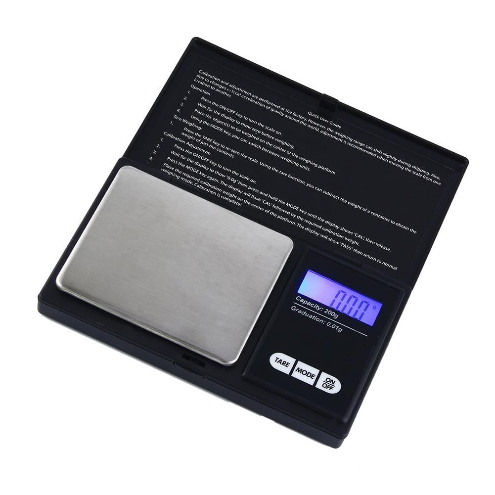 Small Projects Powder Herb Scale with 50g Cal Weight Travel Mini Jewelry Scale for Hobbies Fuzion Digital Pocket Scale 200g/0.01g Gram Scale with Tare