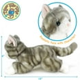thumbnail image 4 of Gavin the Grey Tabby Cat | 13 Inch Stuffed Animal Plush | By TigerHart Toys, 4 of 5