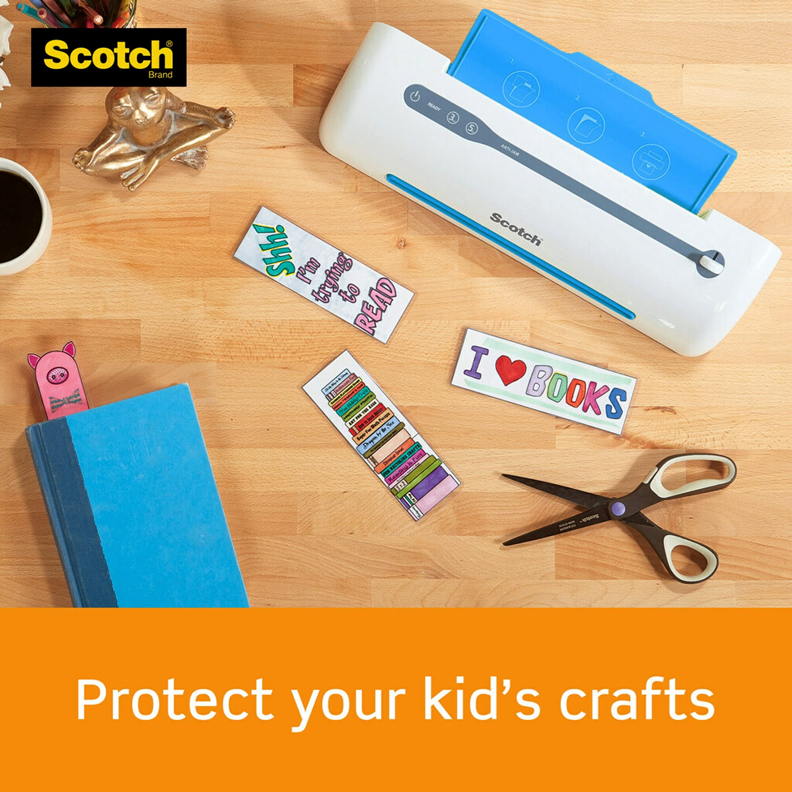 Scotch Matte Thermal Laminating Pouches, Ultra Clear with Matte Finish, Letter Size 8.9 in x 11.4 in, 20-Pack