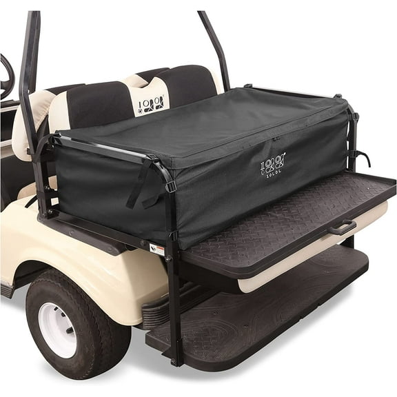 10L0L Golf Cart Cargo Bag Storage for Yamaha EZGO Club Car 4 Passenger with Back Seat,Black