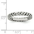 thumbnail image 2 of 925 Sterling Silver Polished Weaved 3.5mm WoMen's Ring Size 8, 2 of 6