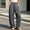 Gray wide leg lounge pants for women a1, variant on Cagogo Women's Wide Leg High Waisted Lounge Pants with Pockets Solid Casual Streetwear Long Trousers Travel Work Loungewear Fall Fashion Outfits, Navy L