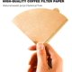 thumbnail image 3 of Filtros de café, 100 unidades filtro de café de papel natural sin blanquear, filtros de papel de café desechables, compatible con filtro de café en forma de cono y cafetera de goteo, 3 of 4