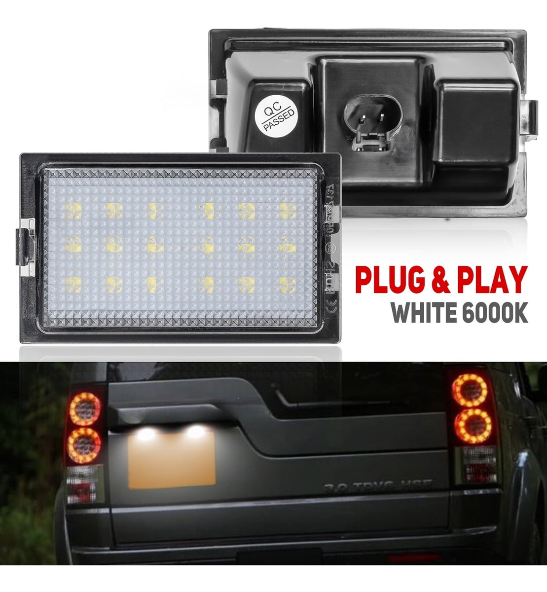 Applicable to License Plate Lights for Land Rover Discovery 3 4