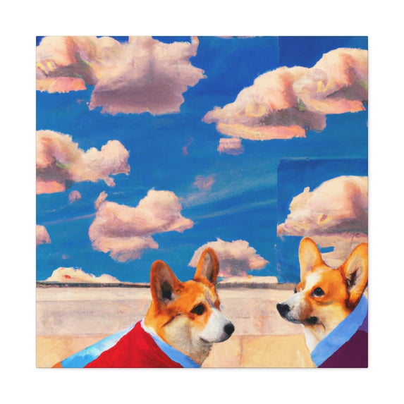 Corgi Cuteness Abounds - Canvas