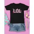 thumbnail image 3 of LOL Smiley Emoji Crown Pink Design Youth's T-shirt, 3 of 4
