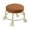 Brown, variant on Wheeled Stool Low Roller Seat With 360 Degree Swivel Wheels Comfortable Seating Small Stool