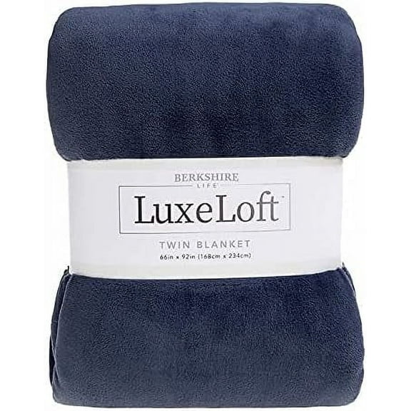 LuxeLoft Blanket (Navy Blue, Twin) Twin (66 in x 92 in)