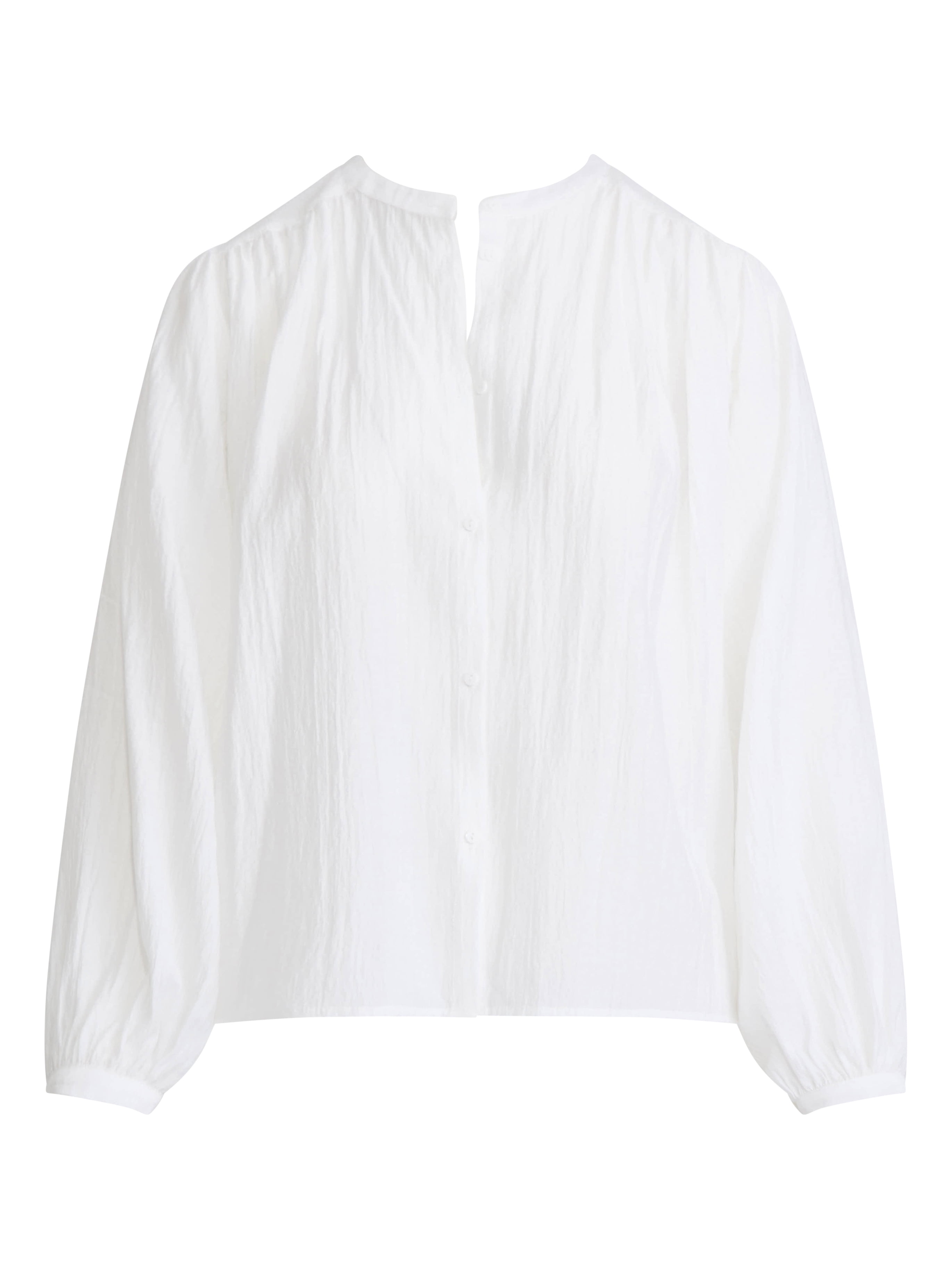 Scoop Women’s Crinkle Gauze Shirt with Blouson Sleeves, Sizes XS-XXL